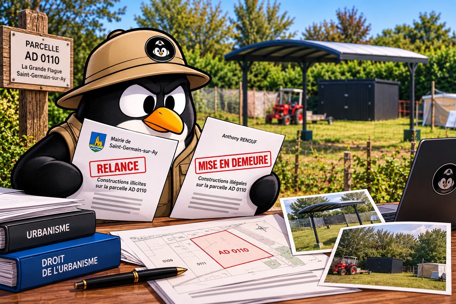 Inspecteur pingouin et urbanisme rural