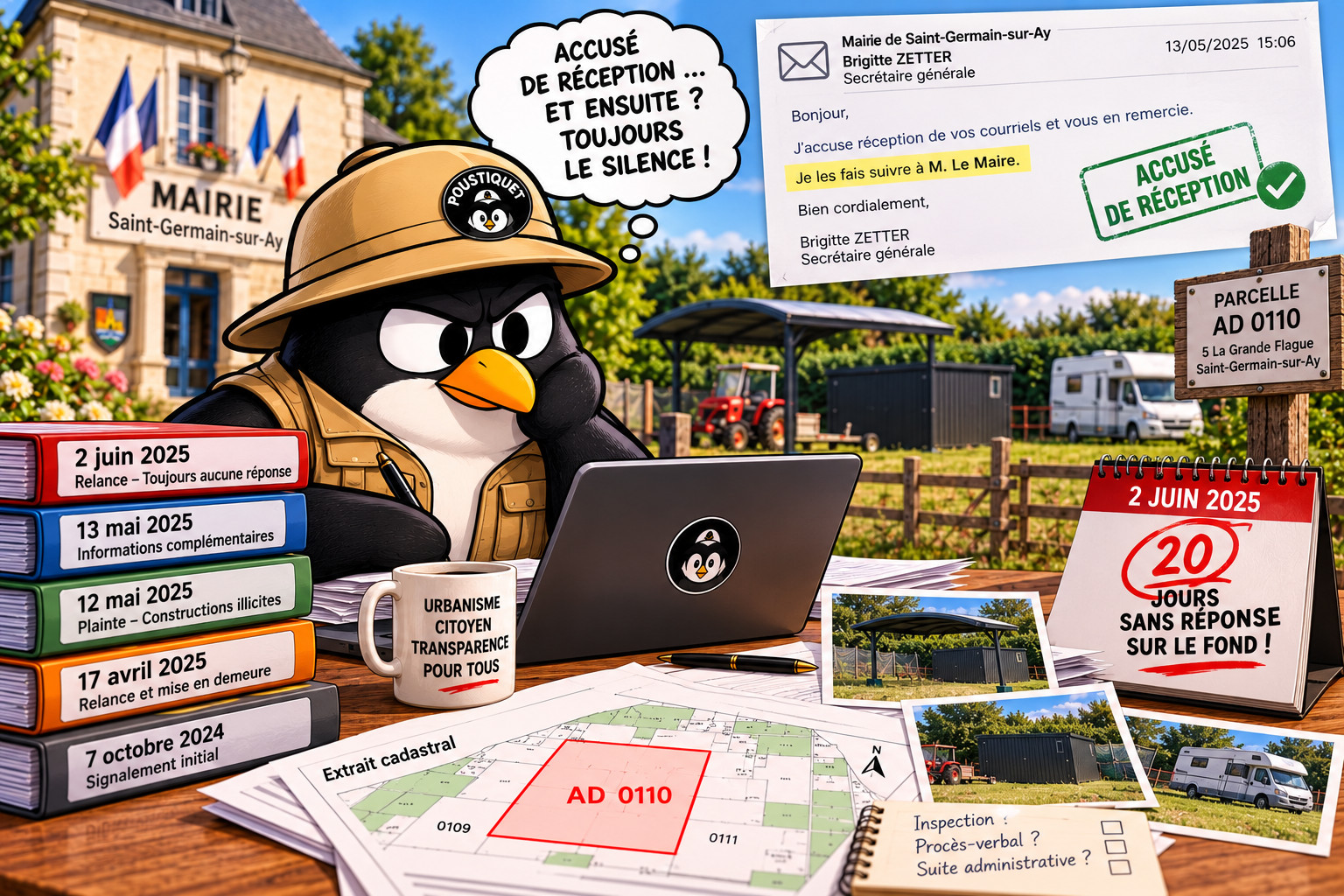 Le pingouin face au silence administratif